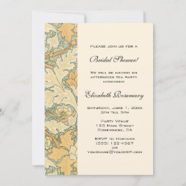 Antik Viktoriansk Blommor Bröllopsdusch Inbjudningar