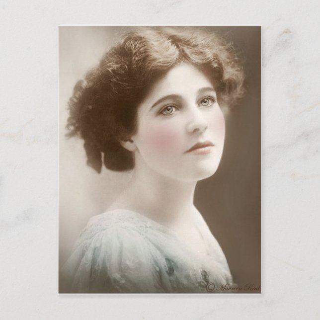 Antik Viktoriansk Edwardiansk Färgad vykort 19 (Framsida)