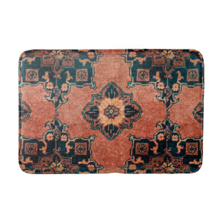 Antik Vintage Orientalisk Terrakotta Persisk Matta
