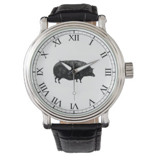 Antik vintagegris armbandsur