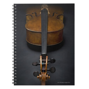 Antik violoncell anteckningsbok med spiral