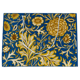 Antik William Morris Cherwell Blå Blommig Konst
