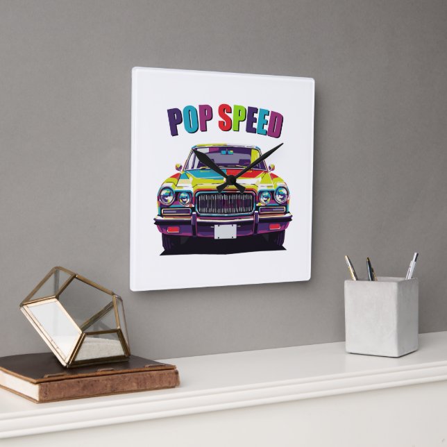 Antika bilklockor fyrkantig klocka (Kontor)