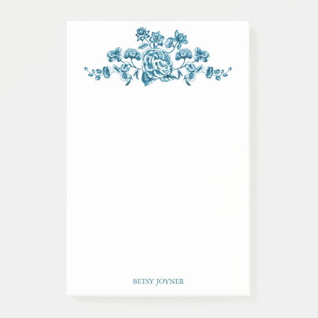 Antika blom- Vines Post-it Block (Framsida)