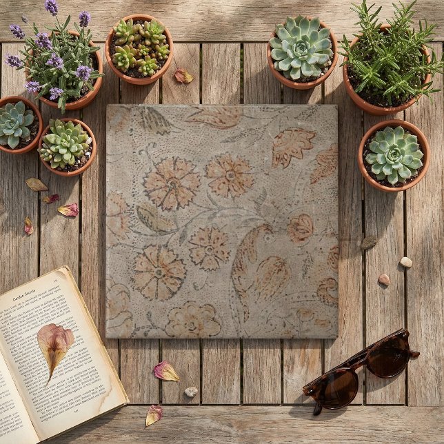 Antika Blommönster Kakelplatta (Skapare uppladdad)