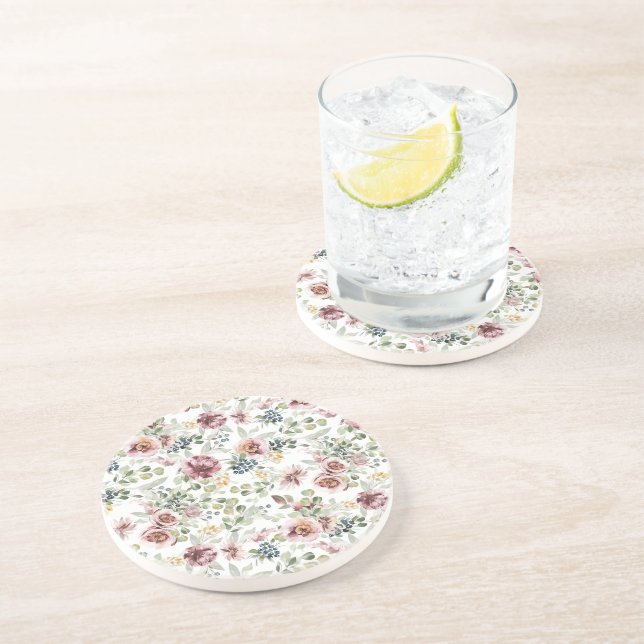 Antika blommor sandsten underlägg (Sidan)