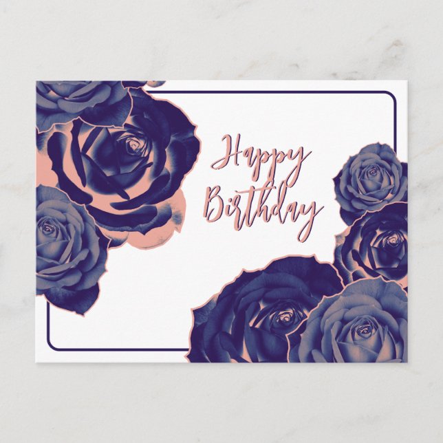 Antika blommor vykort (Framsida)