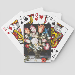 Antika Bosschaert Holländska Tulpaner och Rosor Ko Casinokort