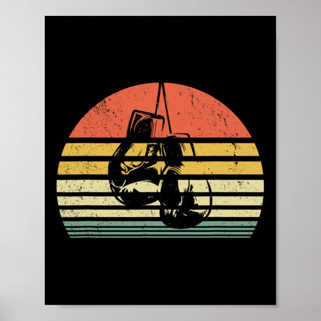 Antika Boxningshandskor Träningsboxare  Poster (Framsidan)
