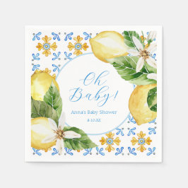 Antika citron duschservetter pappersservett