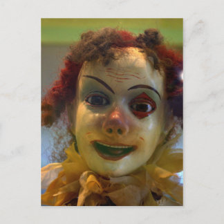 antika clown vykort