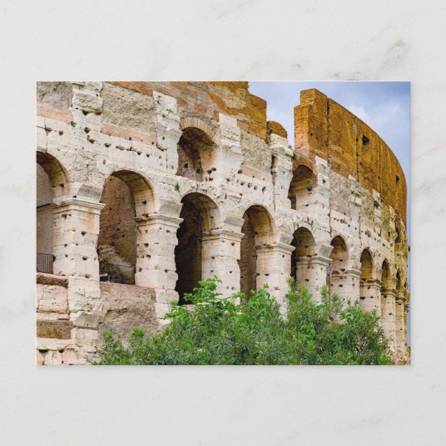 Antika Colosseum-ruiner i Rom, Italien Vykort (Framsida)