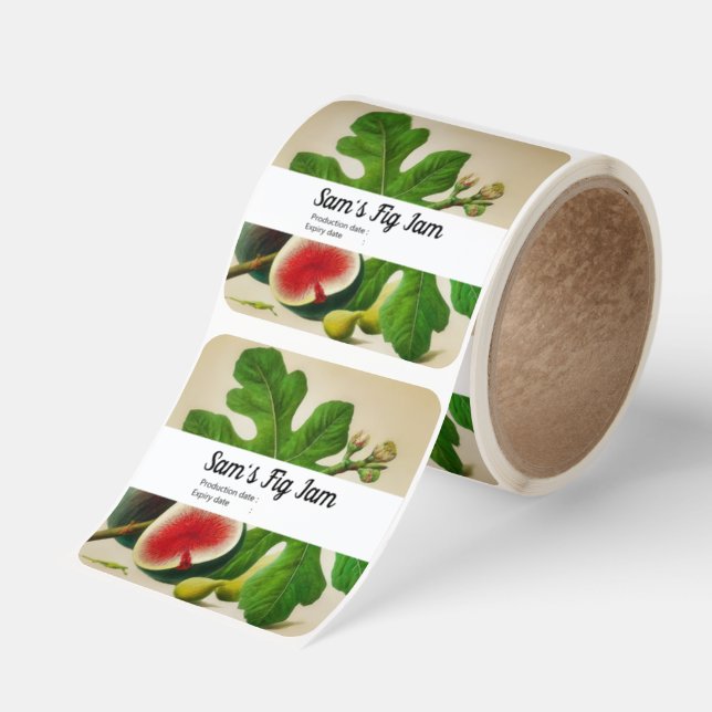 Antika fikon - personliga etiketter för sylt (Rulle)