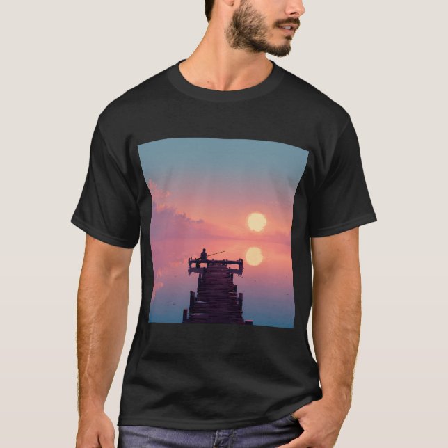 Antika fiskeredskap t shirt (Framsida)