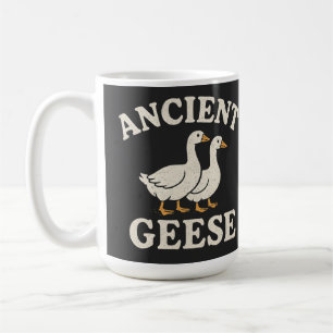 Antika Gäss Retro Estetisk Konsttryck - Vintage Kaffemugg