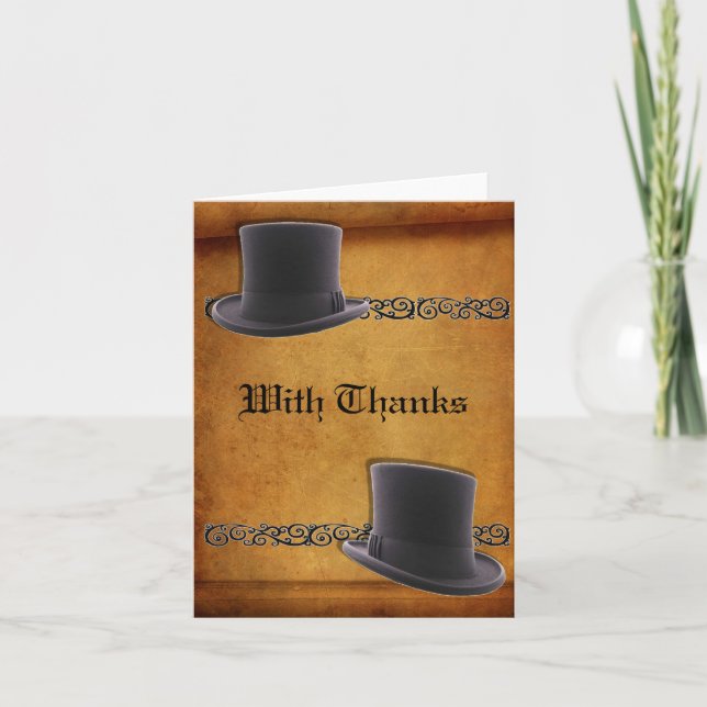 Antika gay bröllopssed Tacksamhetskort Tack Kort (Framsida)