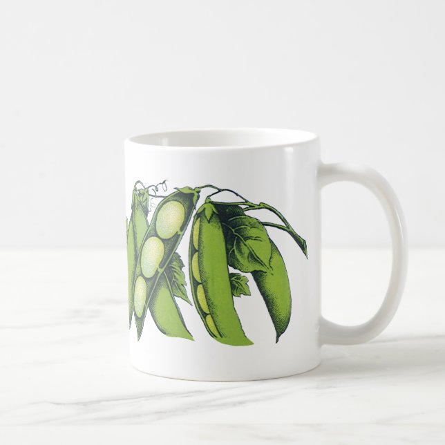 Antika grönsaker; Limabönor, ekologiska gårdsprodu Kaffemugg (Höger)