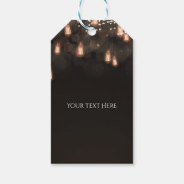 Antika Hängande Glödlampor Rustik Bröllopspresent Presentetikett