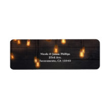 Antika Hängande Glödlampor Rustik Trä Bröllop