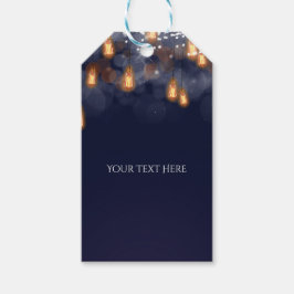 Antika Hängande Glödlampor Rustika Bröllopspresent Presentetikett