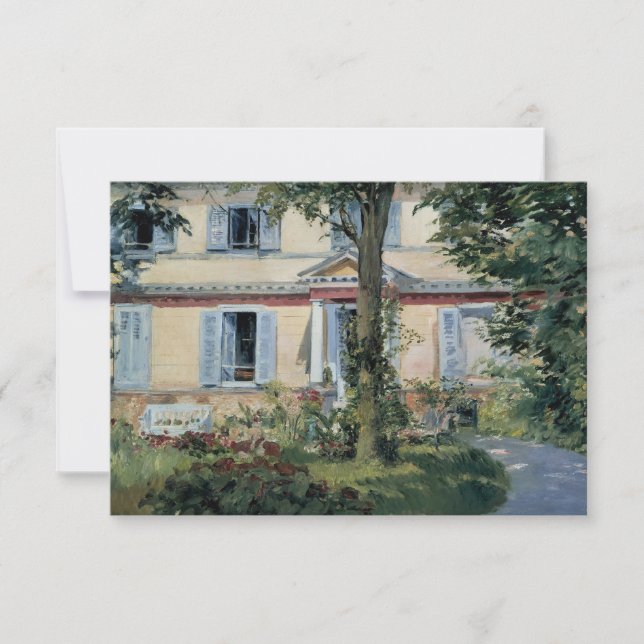 Antika hus av Manet, adressändring Inbjudningar (Framsida)