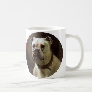 Antika husdjursdjur, Boxer Valp Hundporträtt Kaffemugg