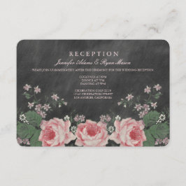 ANTIKA KALKSTÄLLA BRÖLLOPSMOTTAGNINGSKORT TILLÄGGSKORT