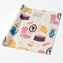 antika kameogramofongrafsegrare presentpapper