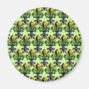 Antika Mardi Gras Fleur Magnet