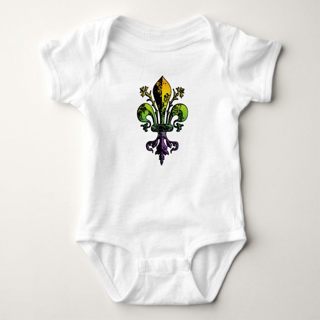 Antika Mardi Gras Fleur Tee Shirt (Framsida)