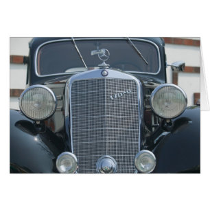 antika mercedes 2 hälsningskort