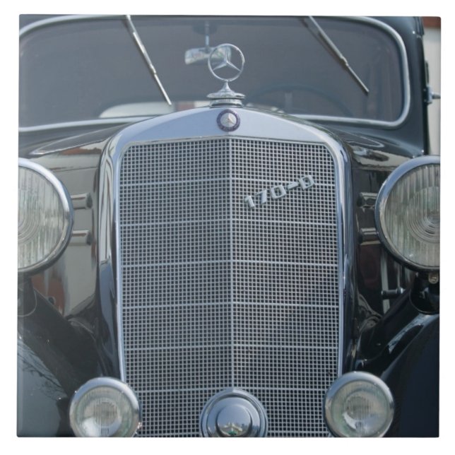 antika mercedes 2 kakelplatta (Framsidan)