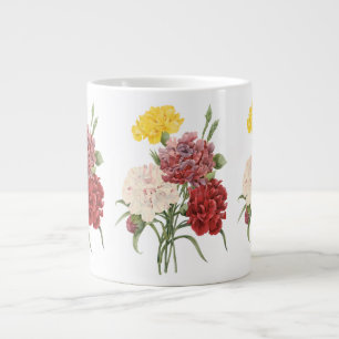 Antika Nejlikor Dianthus Trädgårdsblommor Redoute Jumbo Mugg