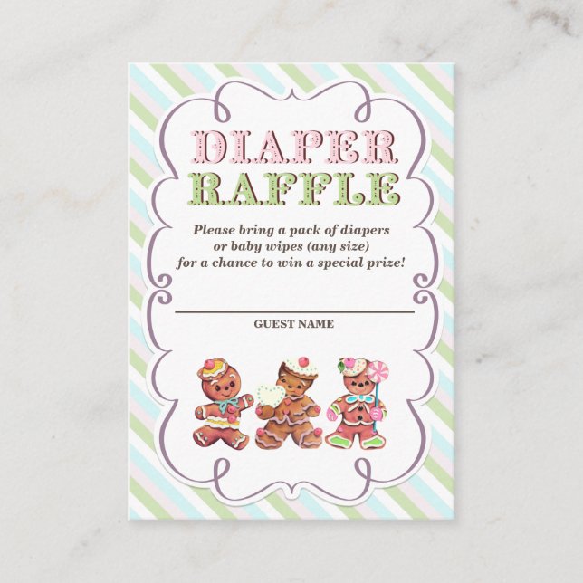 Antika pepparkakslottor Tombola Biljetter Tilläggskort (Framsida)