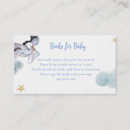 Antika presentkort för bebisar med storktema tilläggskort