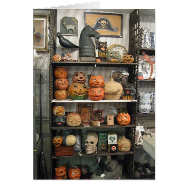 Antika pumpor hälsningskort (Framsidan)