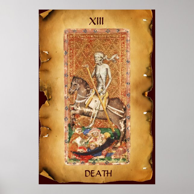 ANTIKA RENAISSANCE TAROTKORT 13 / DÖDEN POSTER (Framsidan)