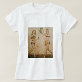 Antika romerska bikiniflickor tränar t shirt