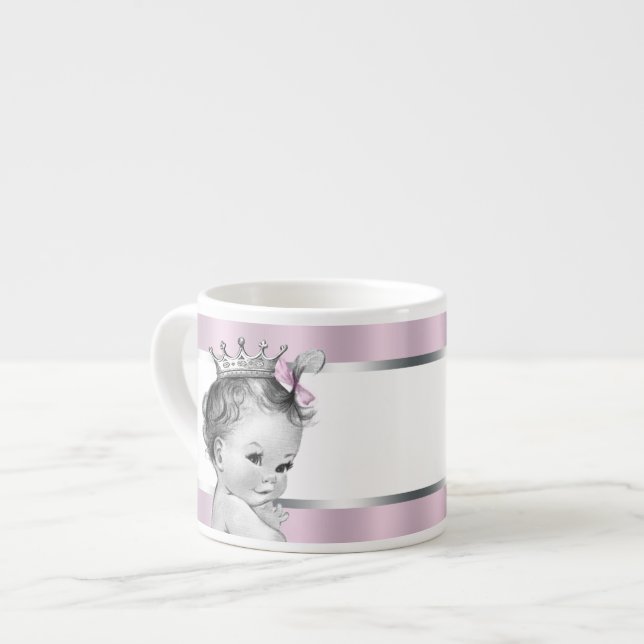 Antika Rosa Princess Babymuggar Espressomugg (Framsida vänster)