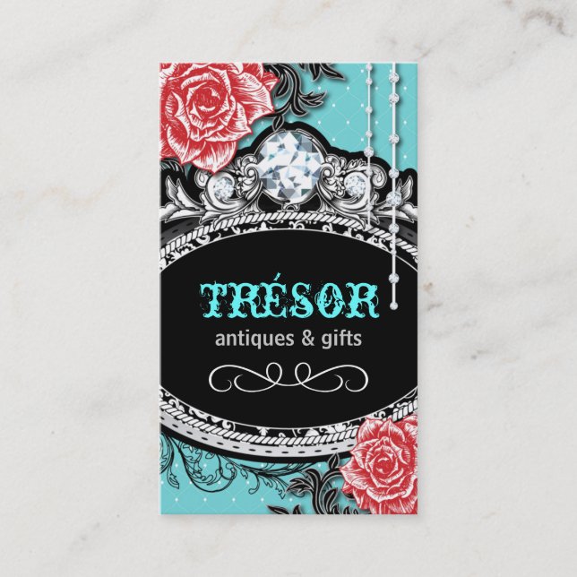 Antika Shoppevisitkortar Visitkort (Framsida)