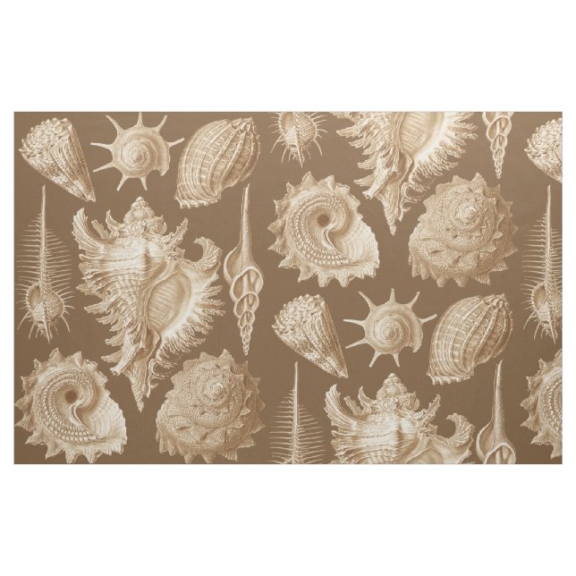 Antika Skal från Havet Tyg (Fat Quarter)