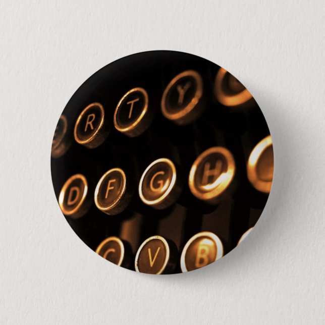 Antika skrivmaskinsnycklar knapp (Framsida)