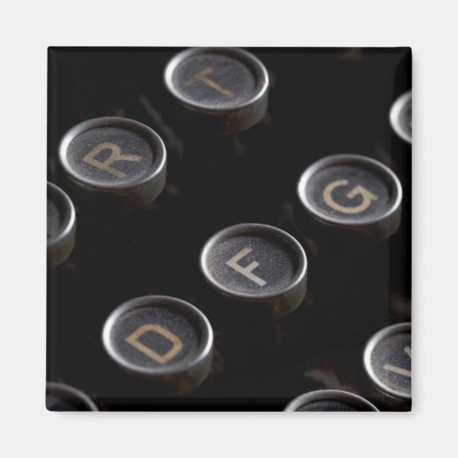 Antika skrivmaskintangenter magnet (Framsidan)