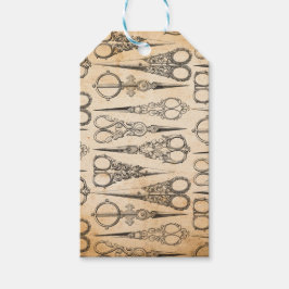 Antika sy-sax Skrapbok Presentetikett