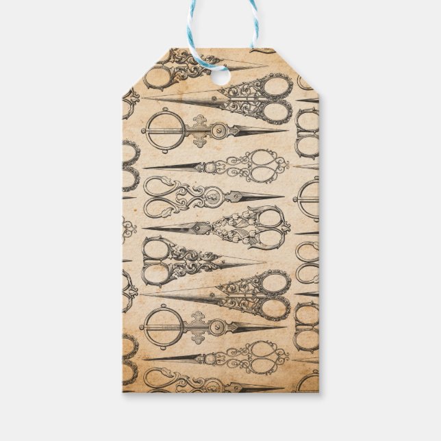 Antika sy-sax Skrapbok Presentetikett (Framsidan)