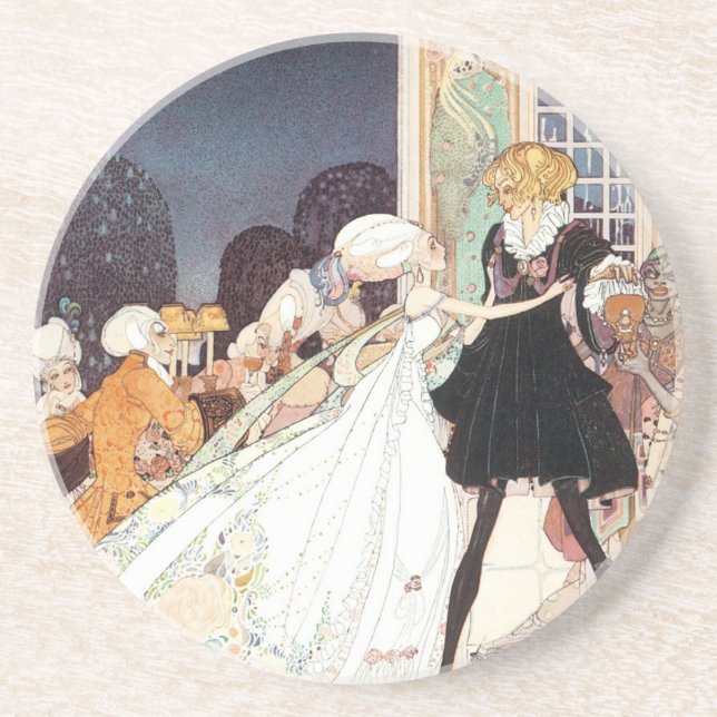 Antika Tolv Dansande Prinsessor av Kay Nielsen Underlägg Sandsten (Framsidan)