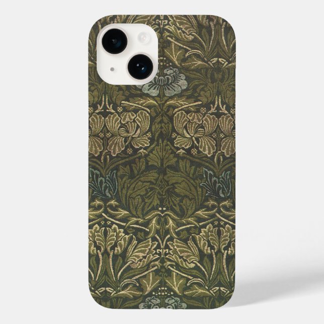 Antika viktorianska William Morris trädgårdsblommo (Baksida)