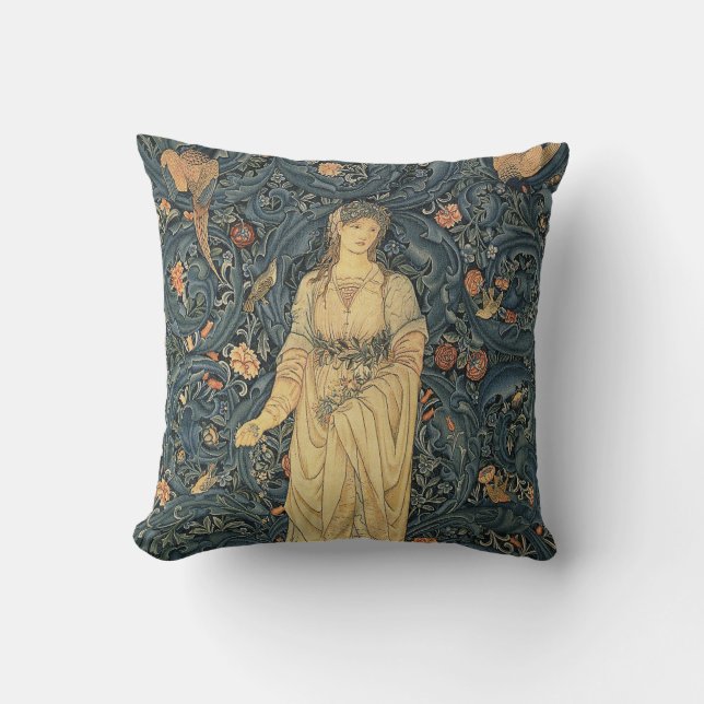 Antika William Morris floror Kudde (Framsida)
