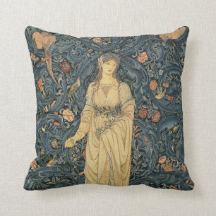 Antika William Morris floror Kudde