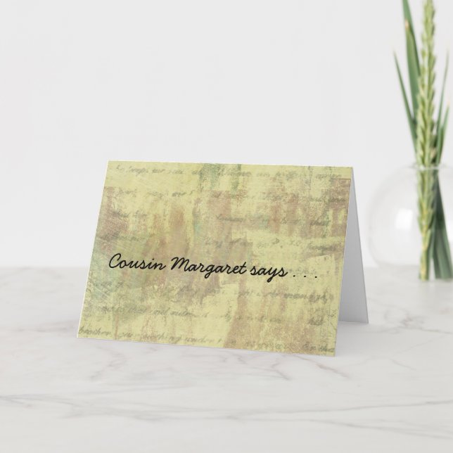 Antikafamiljen Shabby Reunion - inbjudningar (Framsida)